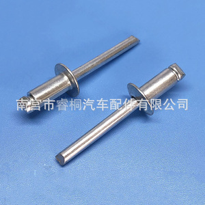 Rivet aveugle à tête plate et ronde Shuangxuan, type ouvert, 6.3*13, acier, usage général - Product Image 1