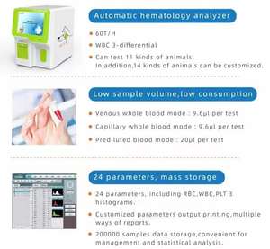 جهاز تحليل الدم البيطري الأوتوماتيكي ثلاثي الأجزاء KY-EH8300VET، معدات طبية بيطرية، جهاز تحليل دم الحيوانات الآلي بالكامل - Product Image 5