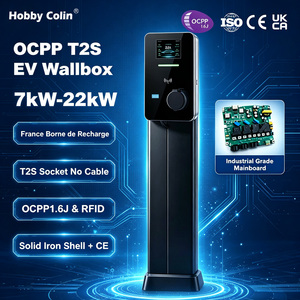 <span class=keywords><strong>Borne</strong></span> de Recharge 7KW 22KW pour Voiture Électrique, Prise T2s, Ocpp 1.6J, <span class=keywords><strong>Wallbox</strong></span> CE - Product Image 1