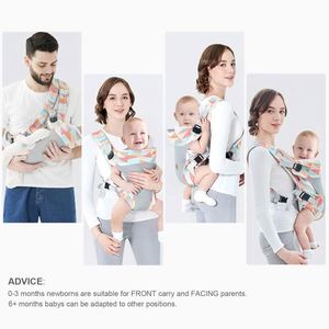 Échantillon Gratuit Porte-Bébé, Embrace Cozy 4-en-2 Porte-Bébé Ergonomique Réglable Portable Convertible Avant et Arrière - Product Image 5