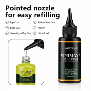 Vinimay 60ML - Preparador de Uñas, Deshidratador, Adhesivo <span class=keywords><strong>Ultra</strong></span> Fuerte, Personaliza tu Logotipo, Capa Superior Sin Limpieza, Capa Base para Salón - Product Image 3