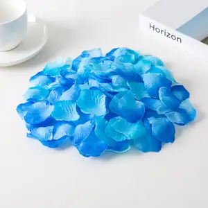 100-5000pcs Romantic Artificial Silk Rose Flower Petals Leaves