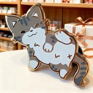 เข็มกลัดโลหะเคลือบคุณภาพสูง ออกแบบโลโก้ตามสั่ง ผลิตจากโลหะผสมสังกะสีเคลือบเงา สำหรับตกแต่งเสื้อผ้า - Product Image 3