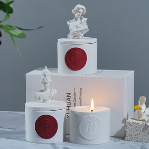 Vela aromática Northern Mu de cera de soja en forma de taza con logo para decoración del hogar - Product Image 1