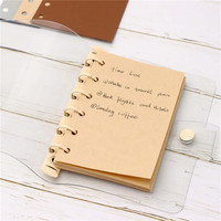Papier à reliure A7 5 couleurs de papiers à feuilles mobiles recharge de cahier vierge 150gsm Inserts de planificateur 250 feuilles par paquet pour la rédaction de journal