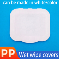 Bouchons anti-poussière en plastique pour lingettes humides, format mini, à ouverture par traction, avec clip de scellage pour gants en nitrile, pour bouteilles d'emballage à capuchon rabattable de forme spéciale