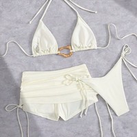 Maillot de bain bohème tie-dye perlé avec cache-maillot découpé, maillot de bain de vacances, cache-maillot perlé à coupe triangulaire, bikini 2 pièces