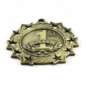 Venta Directa de Fábrica: Medallas de Oro, Plata y Bronce, Medallas de Premio de Diez Estrellas, Incluye Cinta para el Cuello - Product Image 3