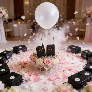 Contrôleur de détonateur de ballons à glace carbonique pour mariage et fêtes, 2 télécommandes, 20 groupes : Sûr et sans flamme pour les grandes célébrations - Product Image 1