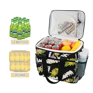 Hawaiian Bags Custom Puakenikeni <b>Lei</b> Waterproof Eco Friendly Large Capacity Portable Soft Picnic Insulated Cooler Lunch Bag - Product Image 2