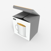 Boîte d'emballage en carton ondulé pour tasse en céramique avec logo personnalisé, boîtes d'emballage en carton de luxe, boîte d'emballage pour tasses à café