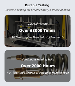 Elektrische Schnellheizung 2025 Neue Sofort-Warmwasserhähne 3s Sofort-Küchenarmaturen mit LED-Temperatur-Digitalanzeige aus Kunststoff - Product Image 2