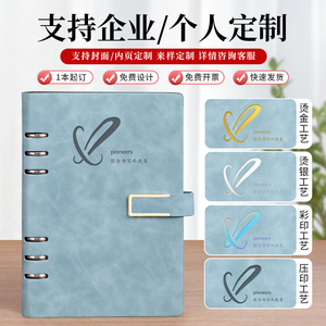 สมุดโน้ตปกหนังแบบถอดได้ ขนาด B5 อเนกประสงค์ สำหรับจัดระเบียบธุรกิจ/สำนักงาน พิมพ์ลายดิจิทัล ปรับแต่งได้ - Product Image 3