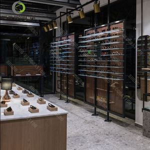 Optical Shop Design Custom Durable Optical Display Stands Wall Mounted Eyewear Display Cabinet For Optical Shop Furniture - Product Image 5