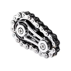 Gyro de doigt en métal avec chaîne et pignons, jouet de doigt type spinner pour vélo de route, livraison directe - Product Image 2