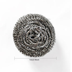 Matrix 12 unidades por tarjeta Esponja estropajo de acero inoxidable Esponja Malla Depurador de acero inoxidable galvanizado - Product Image 2