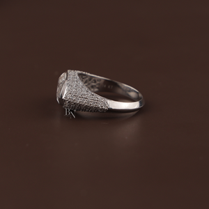 4.5 Carat Lab Grown Diamond Engagement <b>Ring</b> for <b>Women</b> in <b>Silver</b> 10K Gold 14K Gold 18K Gold Elegant <b>Wedding</b> Jewelry - Product Image 3