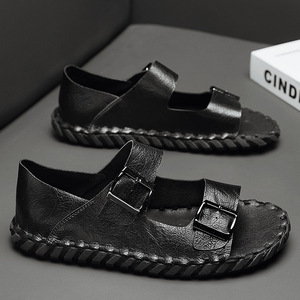 Pantoufles décontractées tendance avec logo personnalisé, nouveau design, pantoufles pour hommes avec semelle en liège - Product Image 5