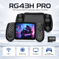 Console de jeu portable rétro RG43H PRO avec écran IPS, WiFi, puce RK3562, lecteur de jeux vidéo portable, sortie TV, vente en gros OEM