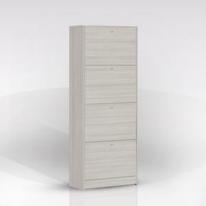 SCARPATUOCCIO CON 4 PORTE A RIBALTAMENTO, MODELLO MULTIFUNZIONALE, 62X29 CM, ALTEZZA 158 CM, EUCALIPTO - Product Image 1