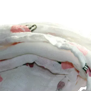 breathable organic muslin cotton fabric rolls