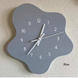 Modern Amoeba <strong>Funky</strong> Quartz Wooden Rustic <strong>Wall</strong> <strong>Clocks</strong> for Living Room - Product Image 3