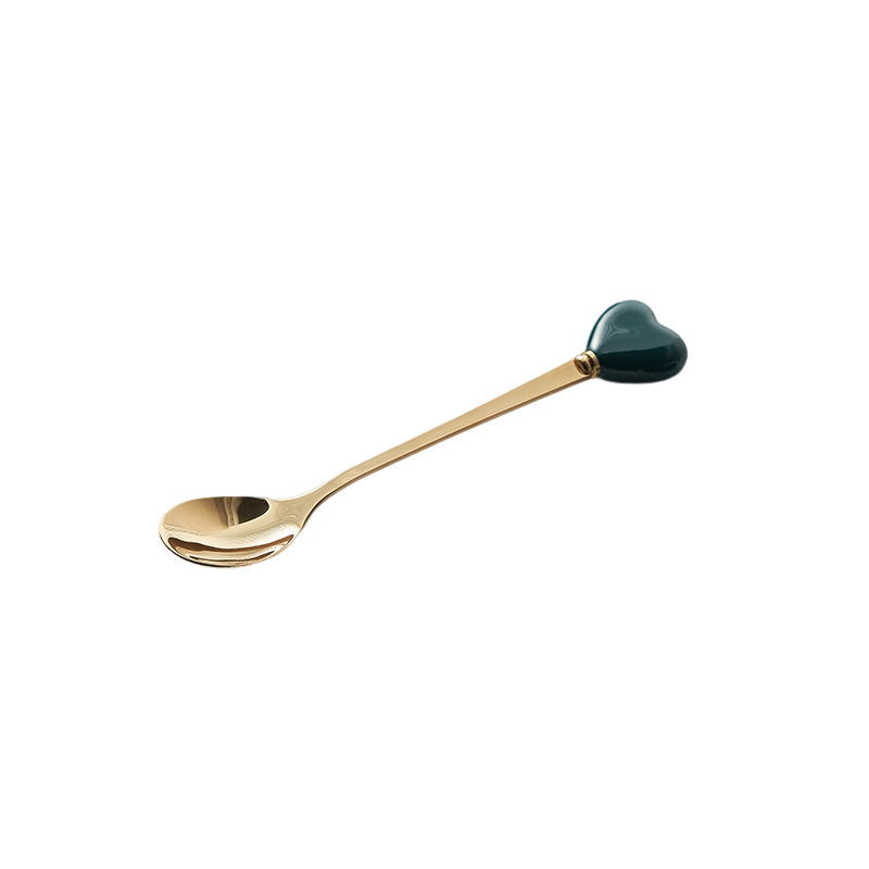 Cuillère à glace vert foncé