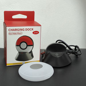 Base de cargador para Pokemon <span class=keywords><strong>Go</strong></span> <span class=keywords><strong>Plus</strong></span>, funda protectora de silicona LED con base de carga, base de carga, caja de carga, caja protectora - Product Image 6