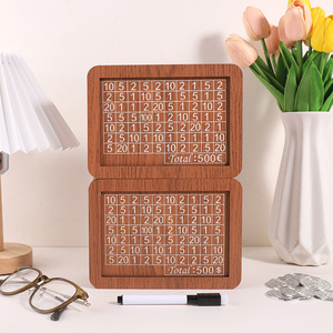 Tirelire personnalisable en bois pour enfants avec compteur et chiffres, pour la maison, réutilisable - Product Image 4