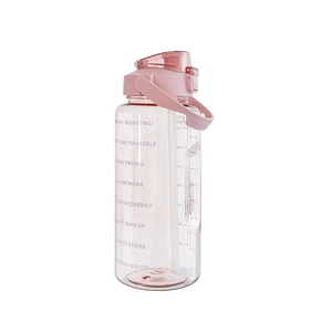 Botella de Agua Deportiva de 2 Litros con Logotipo Personalizado, Ecológica, con Diseño de Dibujos Animados, Marcador de Tiempo, Gran Capacidad, Medio Galón, Plástico Transparente - Product Image 5