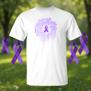 Camiseta morada para mujer del Mes de la Concienciación sobre la Demencia - Product Image 3