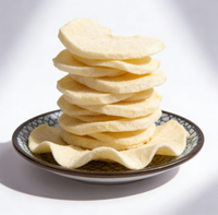 Tranches de pomme lyophilisées sans sucre, croustillantes, de haute qualité, 1 kg, en gros, collation de fruits lyophilisés, nourriture instantanée