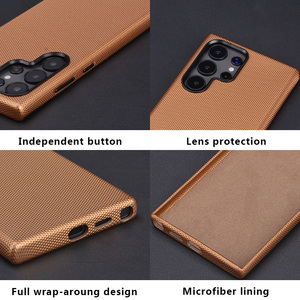 Lujo hecho a mano PU cuero móvil contraportada casos <span class=keywords><strong>para</strong></span> <span class=keywords><strong>Samsung</strong></span> Galaxy <span class=keywords><strong>S</strong></span> <span class=keywords><strong>22</strong></span> 24 Plus <span class=keywords><strong>Ultra</strong></span> - Product Image 3