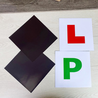 Autocollant magnétique réutilisable en vinyle PVC pour voiture, plaque P L au design britannique pour apprenti conducteur, du grossiste chinois Derom
