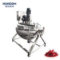 Machine de cuisson et de préparation de sauces et sirops 100L 300L 500L, chaudière à chemise chauffante électrique avec homogénéisateur à cisaillement élevé