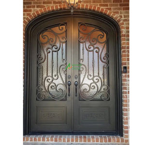 Porta in Ferro Battuto per Hotel e Ville, Porta di Sicurezza in Metallo di Alta Gamma, Design <span class=keywords><strong>Classico</strong></span> per Ingressi di Case e Patii - Product Image 5