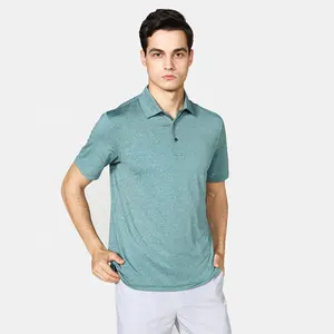 Custom Logo Cheap Blank Heather Dry Fit Quick Dry Sports Golf T-Shirts good quality Man polo t shirts For Men