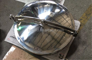 Listo para enviar: Tapa de registro L&B <span class=keywords><strong>YAB</strong></span> SS316L con conexión de abrazadera para presión normal, 400x400mm, para camión cisterna - Product Image 4