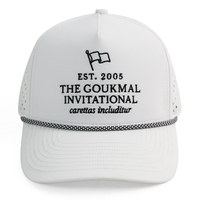 Gorra de Béisbol HN10 Premium Blanca de 5 Paneles, Unisex, con Cuerda, Perforada con Láser, Impermeable, Bordada Personalizada, para Ciclismo al Aire Libre