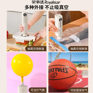 Sellador al Vacío Inalámbrico Royalstar, Mini Máquina Recargable Automática para Conservación de Alimentos para Uso en Cocina con Pantalla Digital - Product Image 4