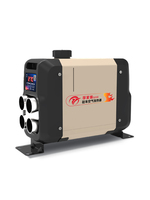 Télécommande universelle AIO 12V/24V/220V 3-en-1 5KW à alimentation diesel avec écran LED, consommation de carburant 0,15-0,4L/H, couverture 30° pour stationnement
