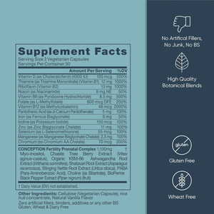 Mới đến privite nhãn rụng trứng và hỗ trợ sinh sản viên nang chay chăm sóc sức khỏe bổ sung thụ thai cho cô ấy - Product Image 3