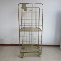 Chariot d'entrepôt multi-usages robuste de haute qualité, capacité 500 kg, galvanisé à chaud, mobilité améliorée, OEM Shifeng Retail