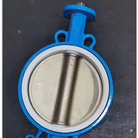 Vanne papillon type Wafer, Vanne papillon sanitaire, Vanne papillon en acier inoxydable, Vanne papillon pneumatique à double joint DN350