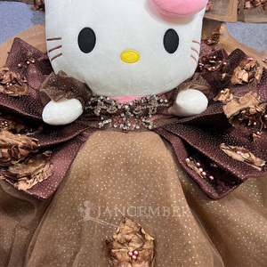 Vestido de Fiesta Largo con Lentejuelas y Encaje, Corte en Forma de Corazón, Antiestático, con Pliegues, para Quinceañera, Baile de Graduación, Modelo LSMU181 - Product Image 4