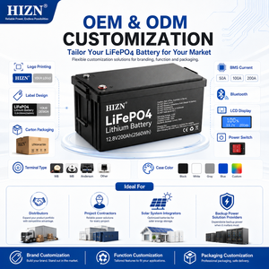 12VリチウムイオンLFPソーラーバッテリー 家庭用蓄電池 LiFePo4 BMS 12V 200Ah リチウムイオンソーラーバッテリーパック - Product Image 6