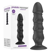 Masseur de prostate vibrant sans fil taille L avec télécommande, vibrateur anal en silicone, plug anal avec ventouse
