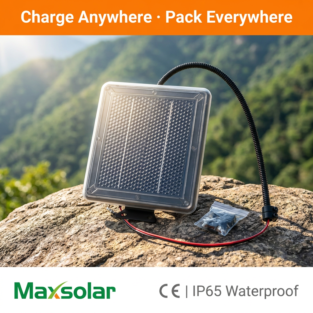 Maxsolar MAX-0603 18V 1.7W Monocrystalline <strong>Solar</strong> Panel <strong>Charger</strong> Deer Game Feeder Black Waterproof <strong>12V</strong> Battery <strong>Trickle</strong> <strong>Charger</strong>