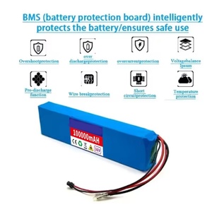 Paquete de Baterías Recargables de Estado Sólido para Bicicleta Eléctrica y Scooter Eléctrico, 36V 100Ah 10S3P, Celdas <span class=keywords><strong>18650</strong></span>, 5000 Ciclos de Vida Útil, 15-20A, 280Wh, OEM - Product Image 5