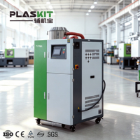Séchoir à trémie en plastique Plaskit à commande PLC intelligente, convoyage sous vide, ligne de fabrication écoénergétique pour résine haute température